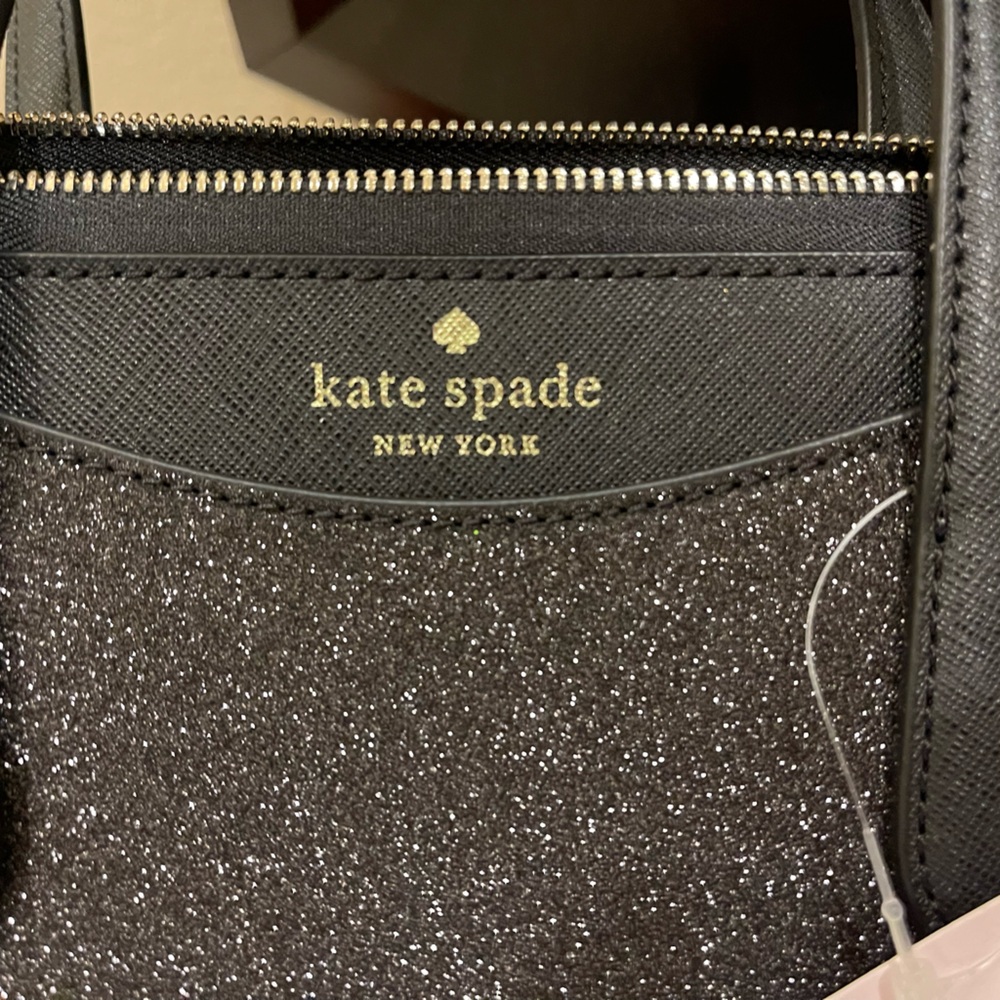 Kate Spade Black Glitter Satchel